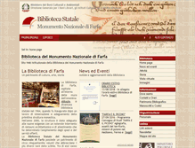 Tablet Screenshot of bibliotecafarfa.it